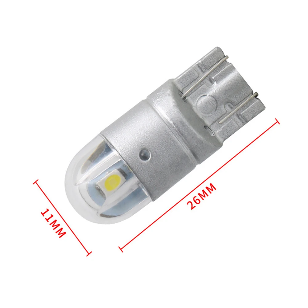 10 шт. автомобисветильник светодиодные лампы T10 2 SMD 3030 W5W WY5W 192 501 2SMD|Сигнальная
