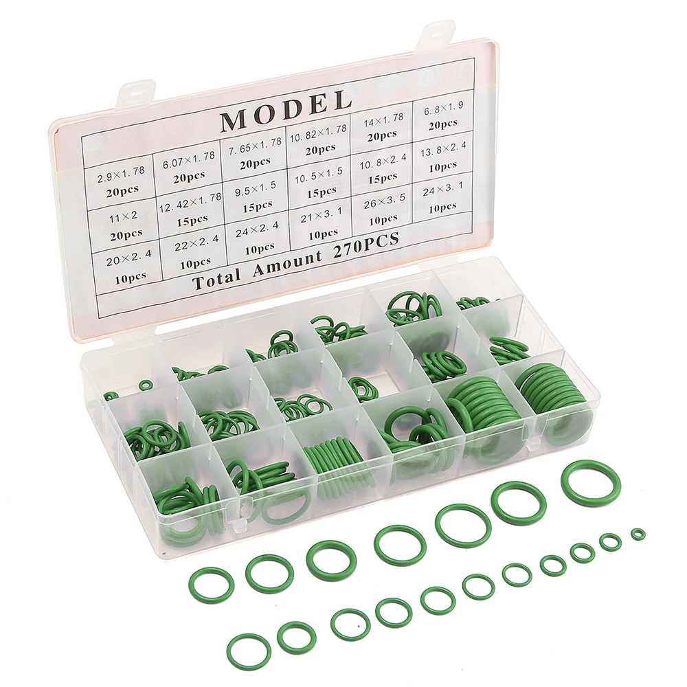 Резиновое уплотнительное кольцо 270 шт. R134A комплект уплотнительных колец для