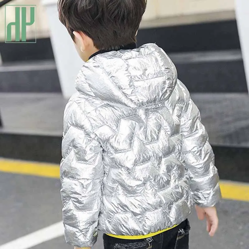 Зимняя куртка HH для маленьких мальчиков и девочек пальто контрастных цветов