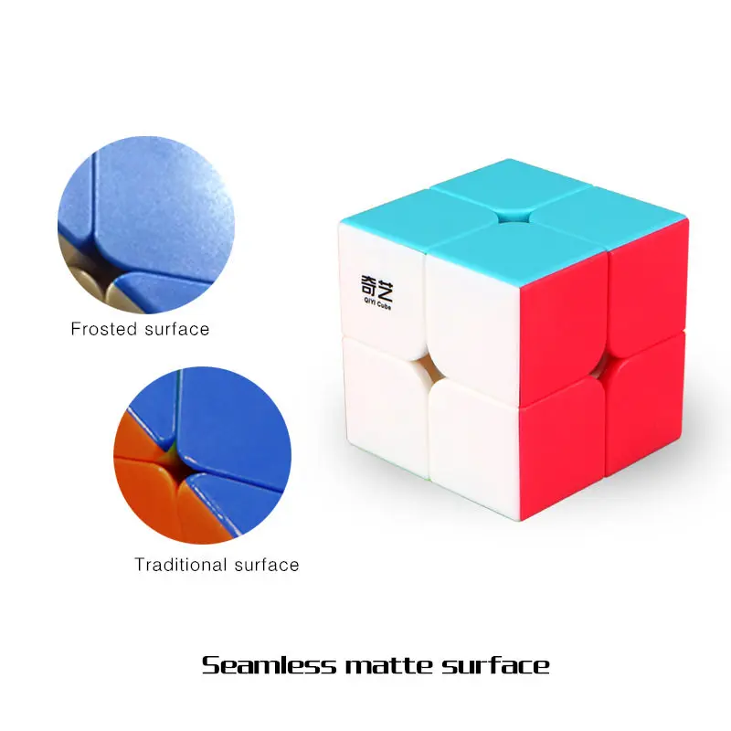 Qiyi Warrior S 3x3x3 Магический кубик головоломка Профессиональный QIDI 2x2x2 Кубики наклейки