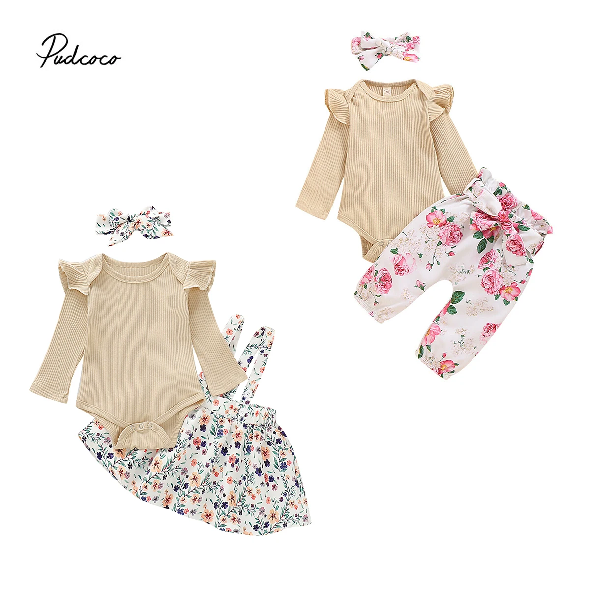 2020 детская одежда сезон весна-осень 3 предмета Одежда для новорожденных