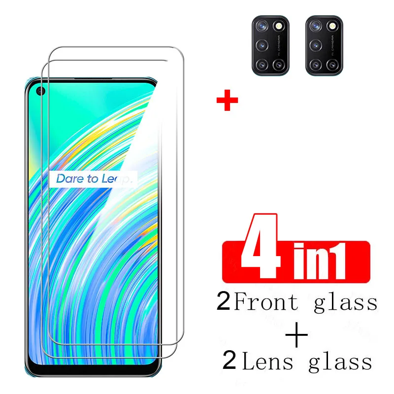 Защита экрана для OPPO Realme C17 C11 C15 C25S закаленное стекло премиум-класса с полным покрытием Защитная стеклянная пленка для OPPO Realme C17