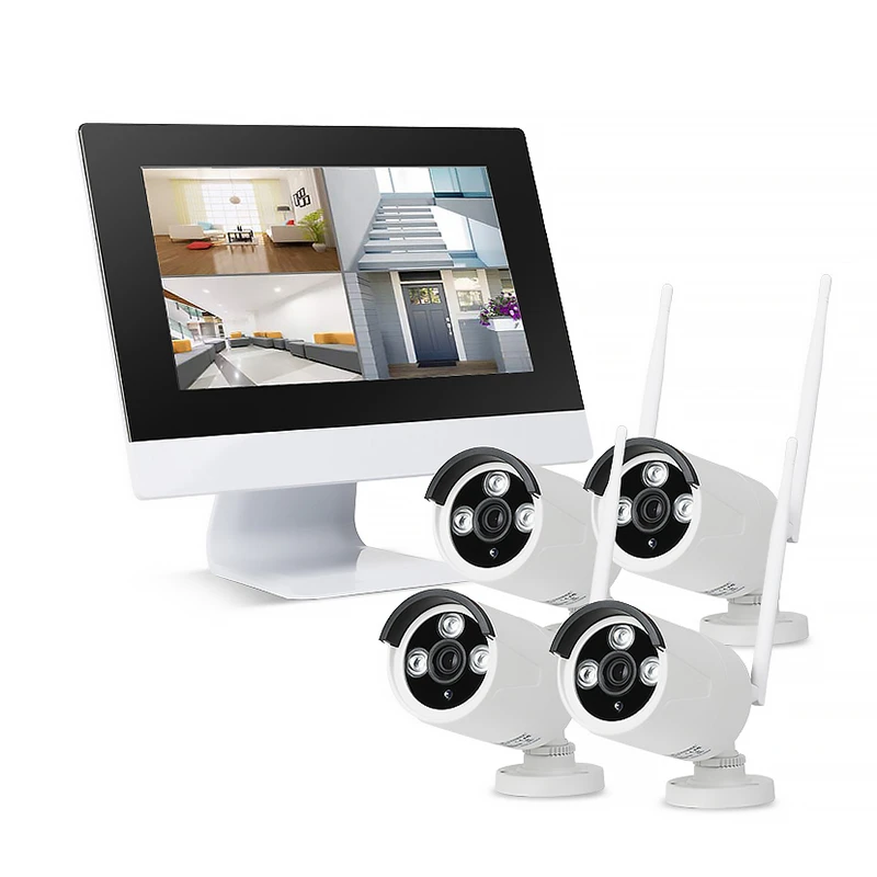 Камера видеонаблюдения ZGWANG HD 1080P беспроводная NVR 2 Мп Wi Fi IP с ЖК экраном 10 1
