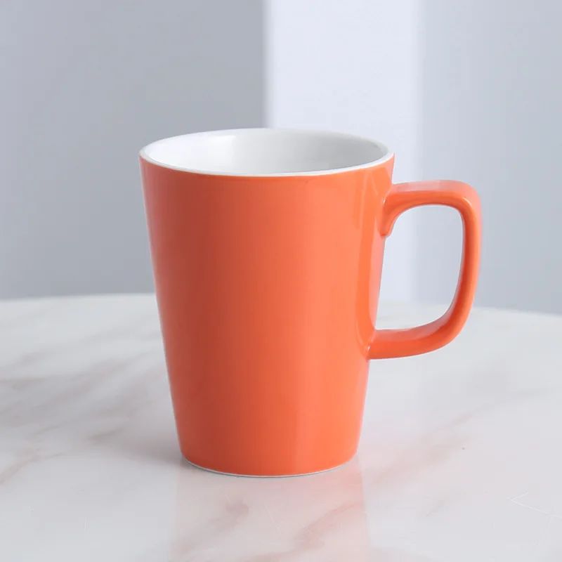 Оригинальные разноцветные глазурованные керамические кружки для капучино латте