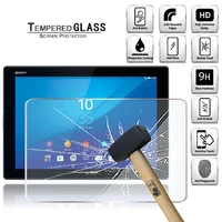 tablet tempered glass screen protector cover for sony xperia z4 lte 10 1 full coverage anti scratch explosion proof screen