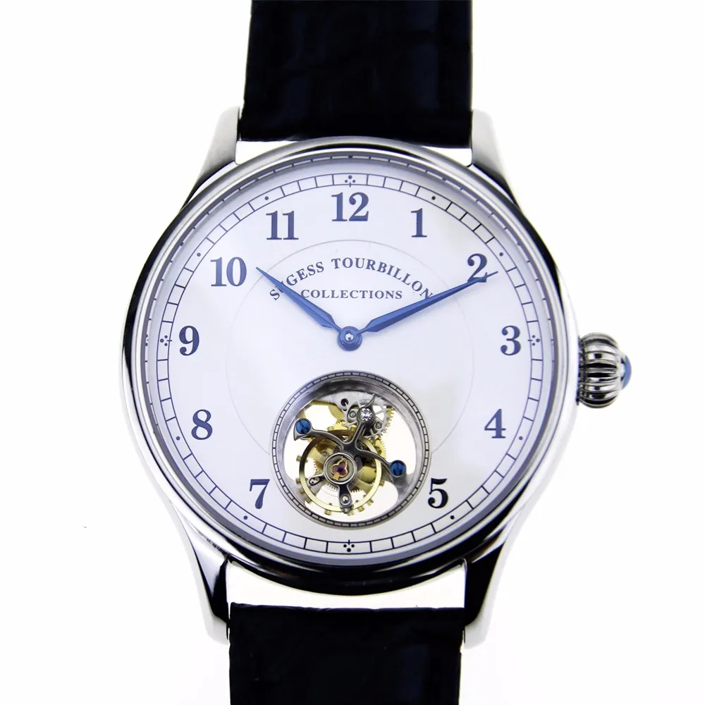 Sugess Seagull move men t st8000 Tourbillon Guilloche механические мужские часы|Мужские часы| |
