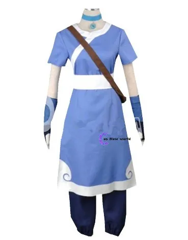 Костюм косплея мужский и женский Катары из «Аватара: Последний маг воздуха» (Avatar The Last Airbender) на Хэллоуин. Новинка 2020 года. Изготавливается на заказ по индивидуальным размерам, включая парики.