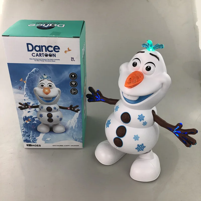 HOT Frozen 2 Olaf PVC Action Figures Toys Electric Dancing Snow Light Concert Singing Hand Machine Snowman Christmas Toy | Игрушки и