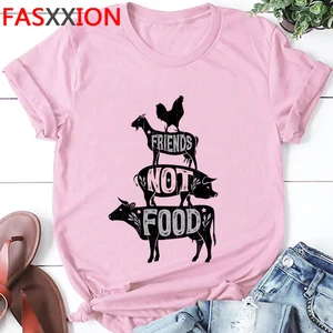 Футболка женская с рисунком, маленький Свежий Топ в стиле аниме 90-х веганов, Ullzang, графическая рубашка в стиле Харадзюку, в Корейском стиле