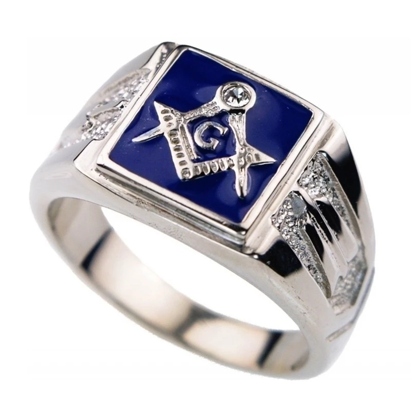 

Vintage Men Rings Stainless Steel Masonic Ring Fashion Jewelry Anniversary Christmas Party Gift Accessories Free Shipping