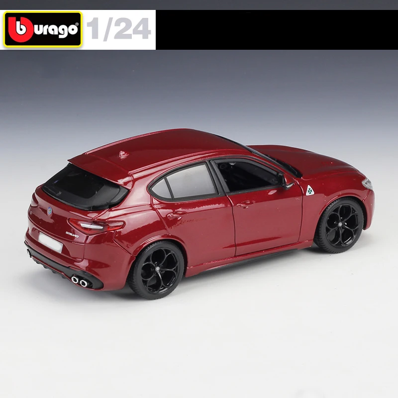 Высокое моделирование Bburago 1:24 Alfa Romeo Stelvio SUV литая модель автомобиля из сплава модель для мальчиков Коллекция игрушек Новинка в коробке