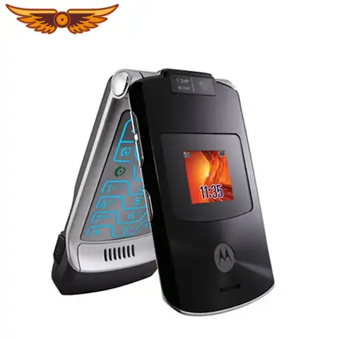 Оригинальный разблокированный мобильный телефон Motorola RAZR V3xx 2,2 дюйма МП GSM