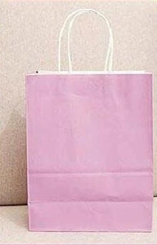 Purple 5 шт./лот Роскошные вечерние сумки-Подарочный пакет из крафт-бумаги с ручками перерабатываемый мешок - Цвет: Purple