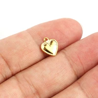 20pcslot 108mm 304 stainless steel heart pendants sweetheart lace charms supplies for jewelry making earring accessories hxd