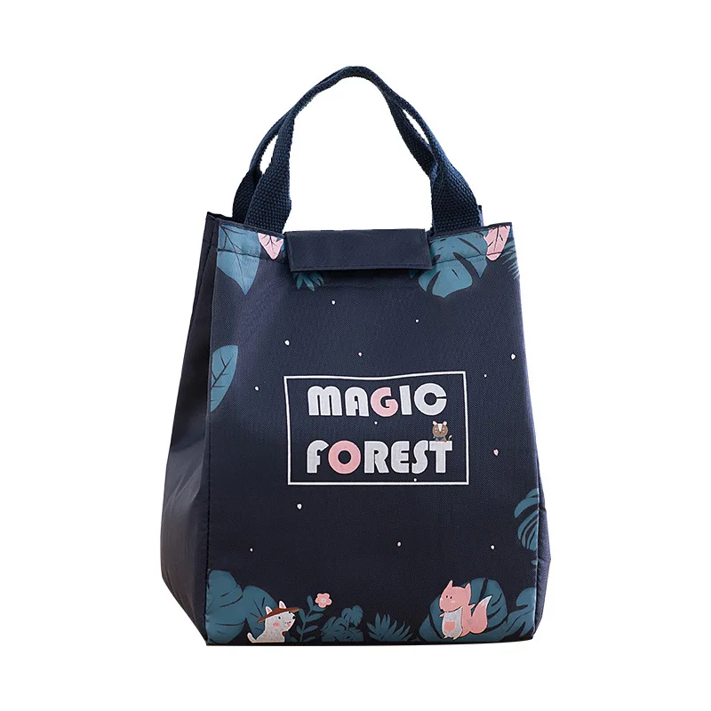 

Cartoon Lunch Bag Women Fresh Cooler Bag Waterproof Portable Zipper Thermal Oxford Lunch Box Functional Pattern Tote Food Bag