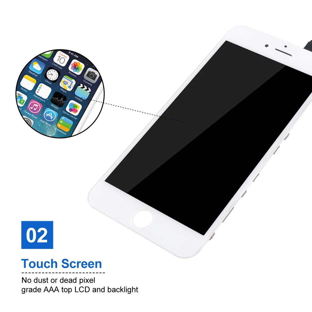 Качество AAA ЖК дисплей для iPhone 6 7 сенсорный экран замена дигитайзера сборка 6S 8 без