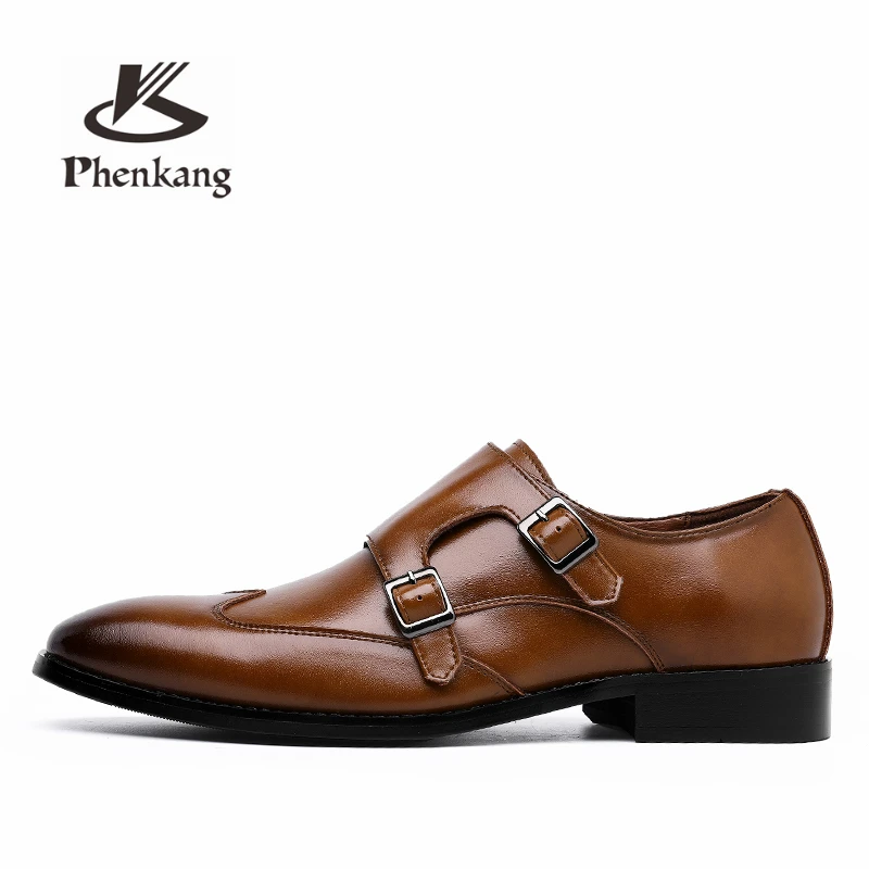 

Men Genuine cow leather brogue wedding Business mens casual flats shoes 2020 black vintage oxford shoes for men's shoes