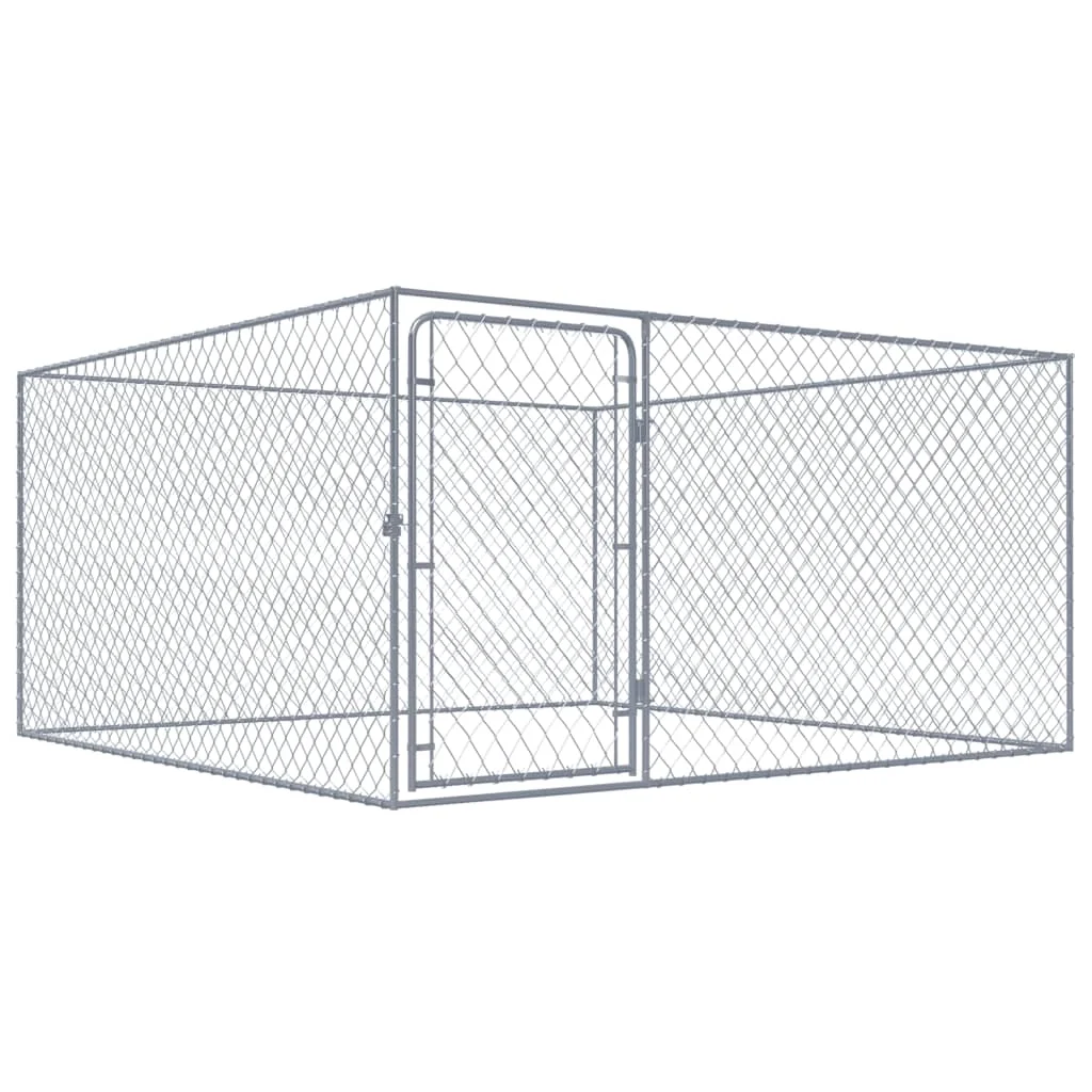 

Вольер для собак из оцинкованной стали, 72,8x72,8x39,4 дюйма