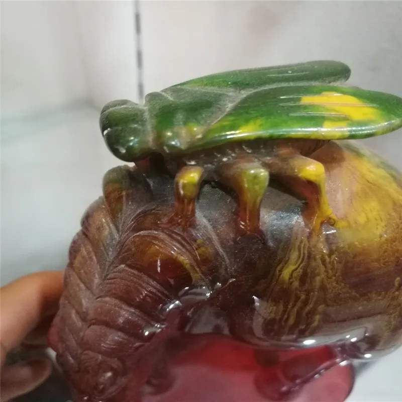 Сборная китайская статуя летающей лошади 2 старинные янтарные украшения|chinese