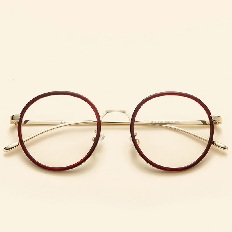 Винтажные круглые женские очки оправа из сплава художественные оптические