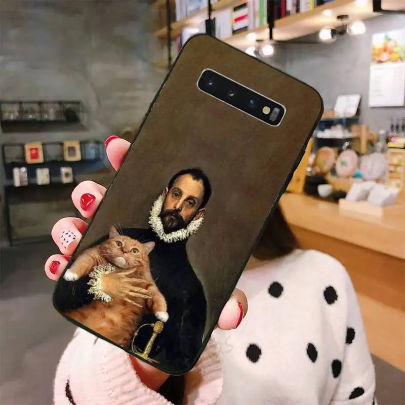 

Cat Art Aesthetics Phone Case For Samsung A50 A51 A71 A20E A20S S10 S20 S21 S30 Plus ultra 5G M11 funda shell