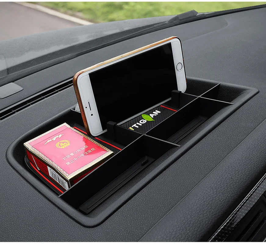 

Olkswagen Tiguan 2010-2016 Instrument Panel Storage Box Center Console Storage Debris Box Tiguan L Modified Interior Accessories