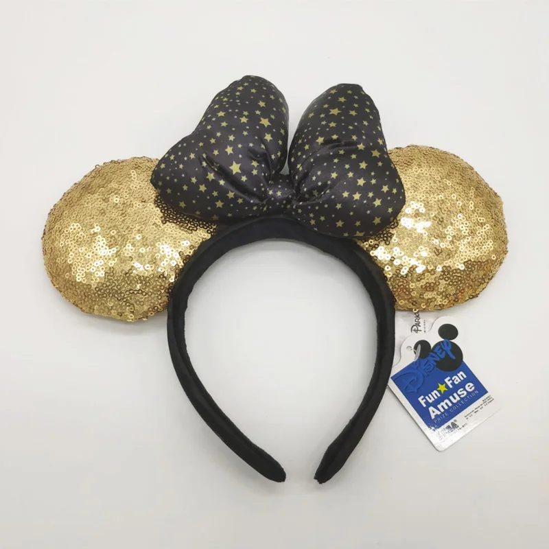 A Disney маленький мир оголовье уши Микки милый мультфильм шаблон девочка игрушка головной убор День Рождения украшения, рождественские подарки - Цвет: A