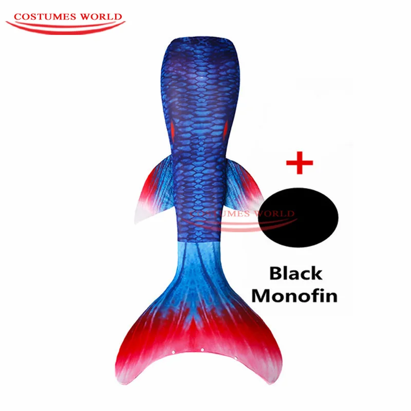 Купальный костюм Русалочки с моноластами для девочек Детский купальный хвостом