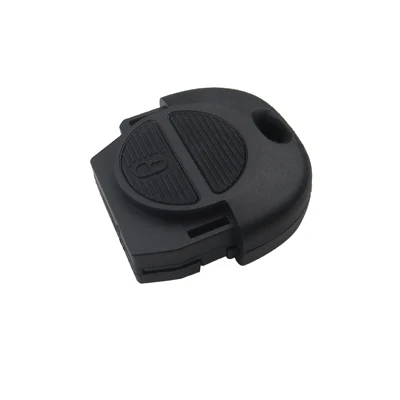 Case OkeyTech 2 кнопки дистанционного ключа автомобиля оболочки для Nissan Micra almera Primera X-Trail с 2 переключателями и CR2025 батарея и чехол Pad - Цвет: Case