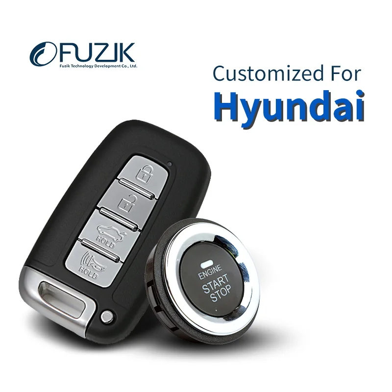 Смарт ключ без ключа Fuzik для Hyundai Sonata Verna Rohens ix35 ix25 Elantra i30 Tucson|Аксессуары GPS| |