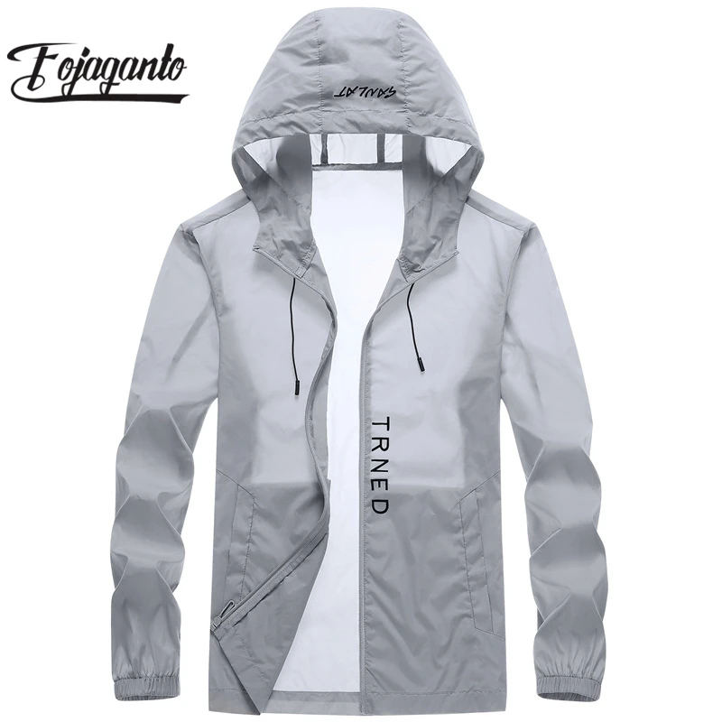 

FOJAGANTO Summer New Solid Sunscreen Fishing Clothes Casual Coat Anti Wear Loose Sunscreen Clothing Summer Windbreaker Jacket