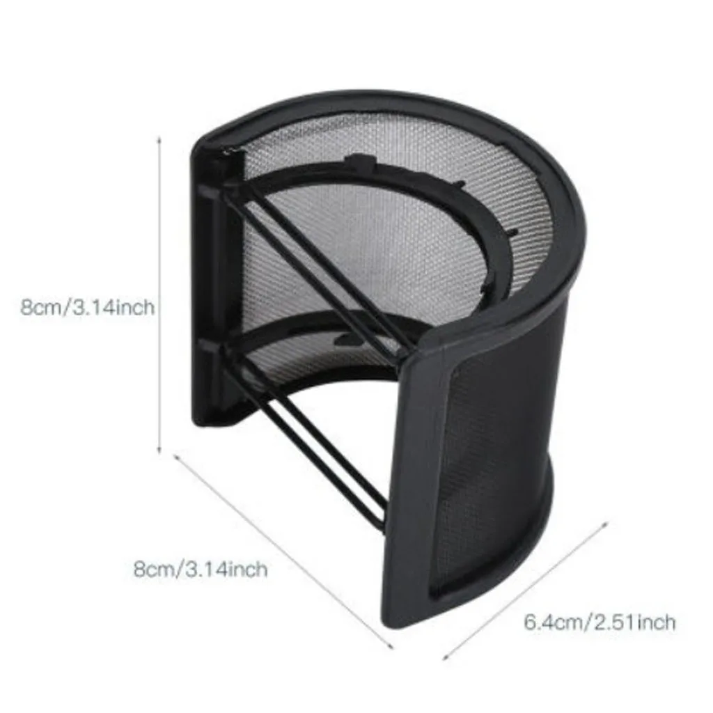 

Professional U-Shape Mic Filter 2 Layers Recording Studio Microphone Windscreen Filter Cover Shield Cover Studio Windscreen