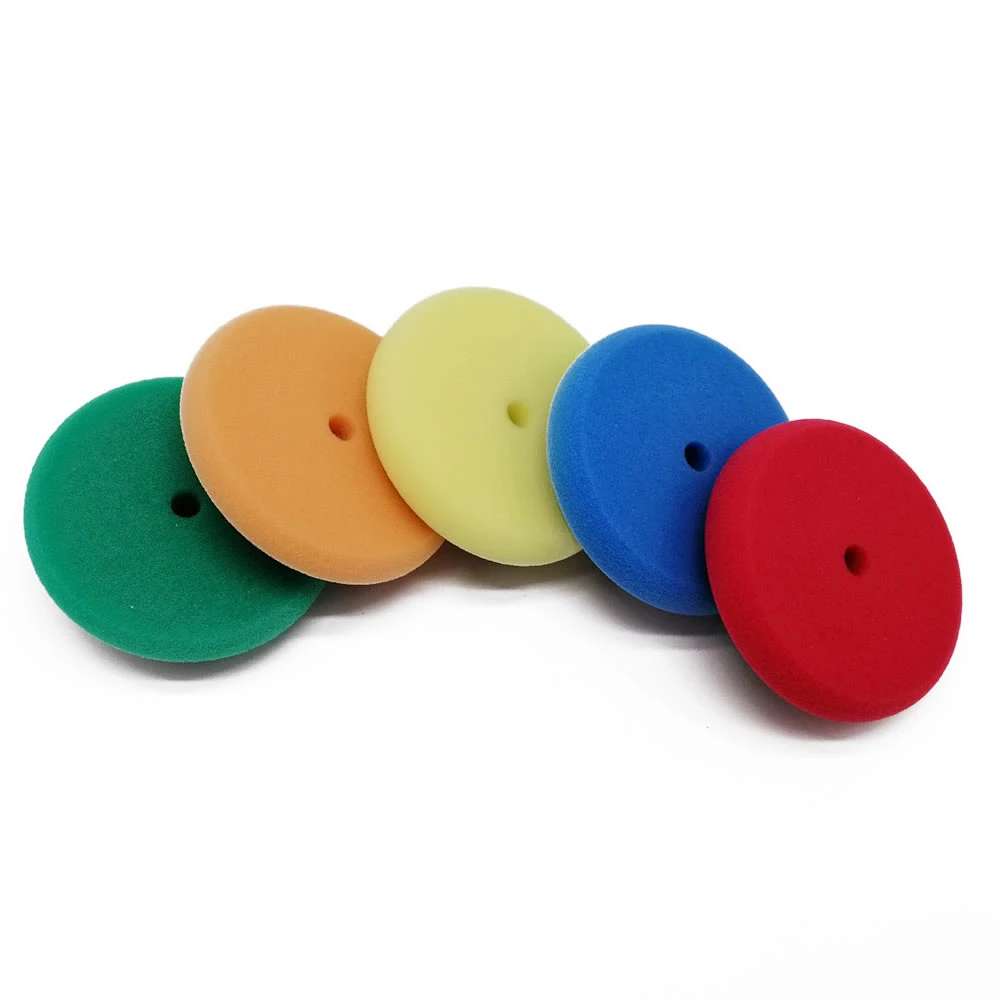 5Color mixed 3-дюймовый Полировочный коврик для полировальная машинка для автомобилей с эксцентриковым, RO/DA/Воздушный полировщик Губка из полиэстера для ногтей полировальные накладки - Цвет: 5Color mixed