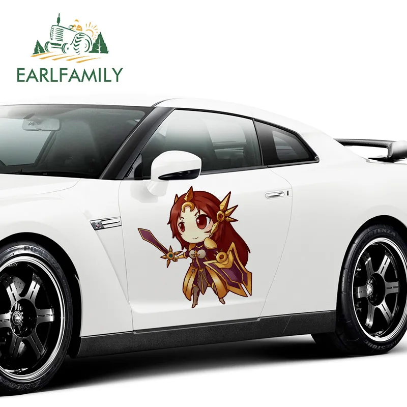 EARLFAMILY 43 см x 38 7 Мультяшные забавные автомобильные наклейки Leona Переводные