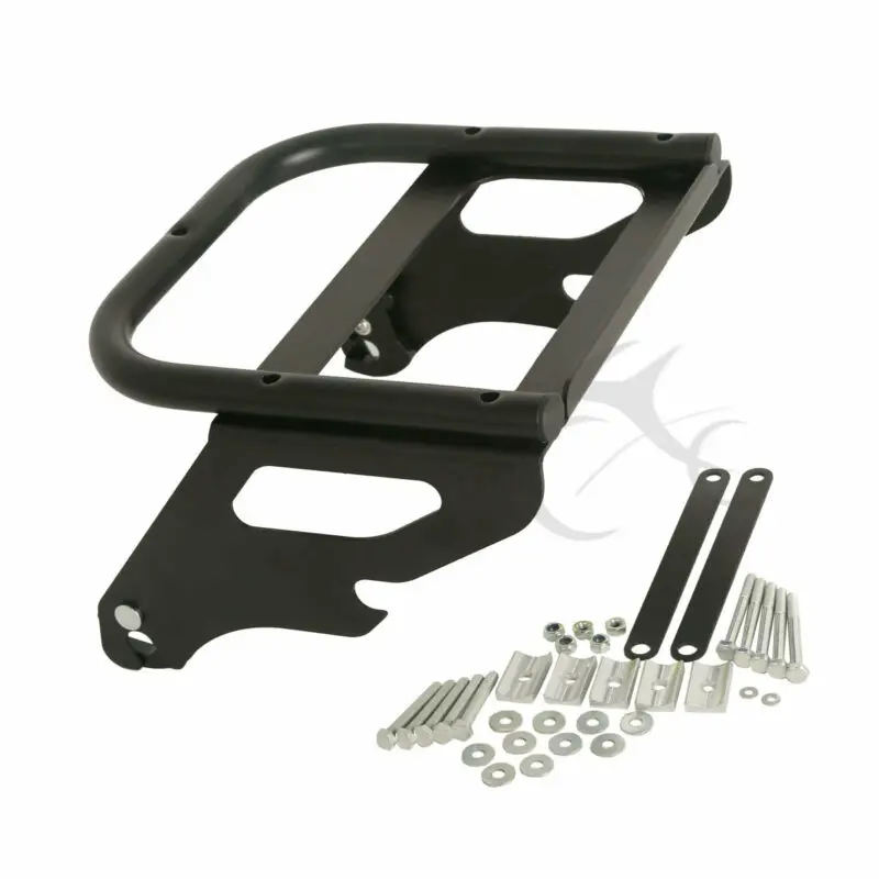 Мотоцикл 2-Up Tour Pack крепление багажная стойка для Harley 1997-2008 Road King FLHT хром/черный