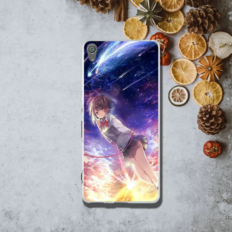 Miyamizu Mitsuha ваше имя мобильный чехол для телефона sony Xperia X XA Z1 Z3 Z5 Compact Z2 Z4 E3 E5 M2 M4 M5 T3 s
