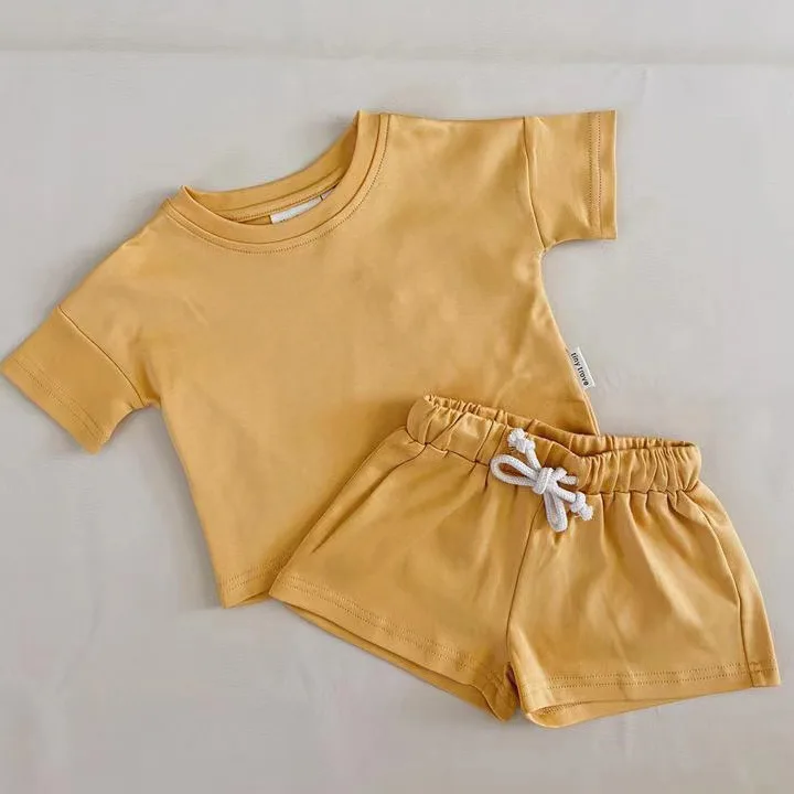 

Summer Girls Sport Suit Baby Girls Clothes Costume for Kids Cotton Short Sleeve T Shirt + Shorts Sets Tracksuit Outfits Clothes