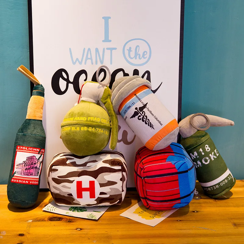 Мягкие подушки из мультфильма PUBG для игры аниме плюшевая игрушка коробка капель