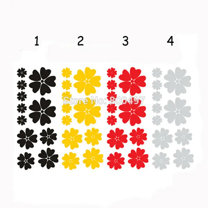 Новейший дизайн вишневые цветы автомобильные наклейки чехлы Стайлинг