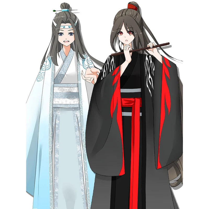 Мужской и Женский костюм Hanfu Mo Dao Zu Shi Косплей Wei Wuxian одежда Weiying Yiling Ancor Lan Wang Ji