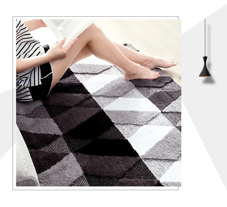 Двухслойный флокирующий домашний разноцветный геометрический Декоративный