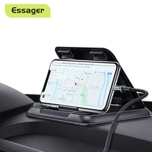 Essager Dashboard Car Phone Holder for iPhone 12 Xiaomi Adjustable Mount Holder For Phone in Car Cell Mobile Phone Holder Stand