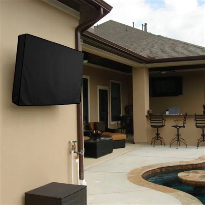 

PVC Oxford Cloth Waterproof TV Cover Outdoor TV Dust-proof Protector Cover LCD TV Covers 22-24//30-32/36-38/46-48/50-52 inch