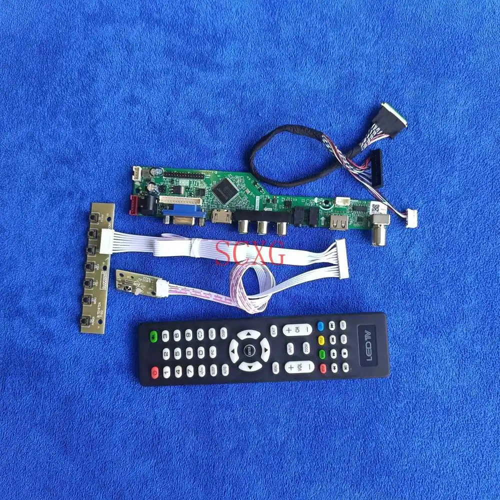 

40-контактный LVDS комплект подходит B156HTN01.1 B156HTN02.1 156HTN03.2/3,3 AV VGA USB HDMI совместимых с ЖК-дисплей светодиодный 1920*1080 Панель управляющая плата анало...