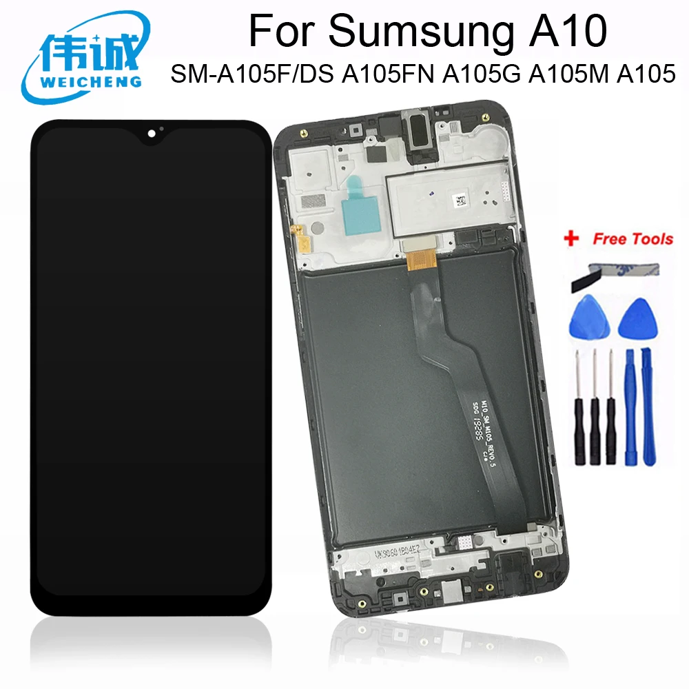 6 2 &quotдля SAMSUNG Galaxy A10 ЖК дисплей + сенсорный датчик дигитайзер в сборе рамка для SM