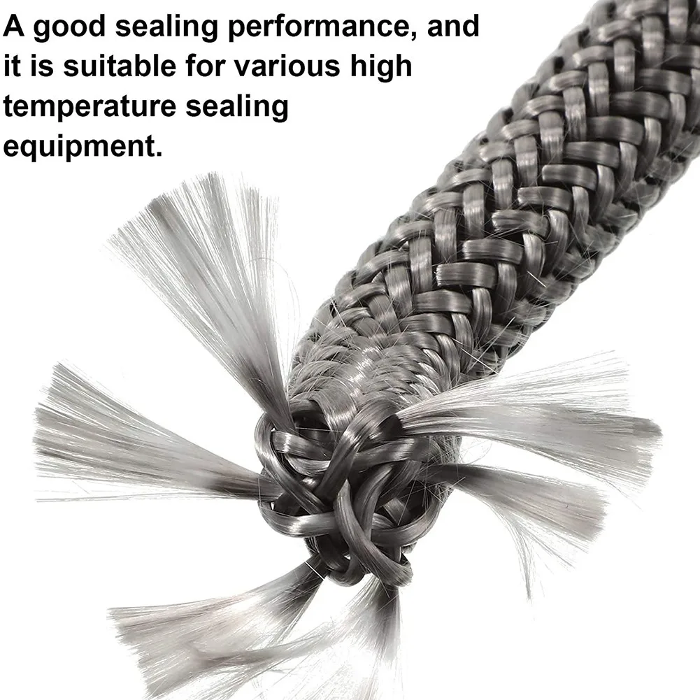 2 м * 10/12 мм черный Стекловолоконный канат подогреватель дровяной печи