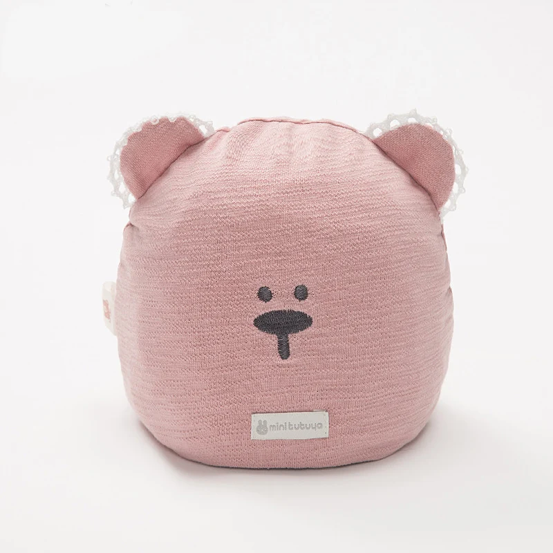 Кружевные детские вязаные шапочки с медведем для новорожденных мальчиков и