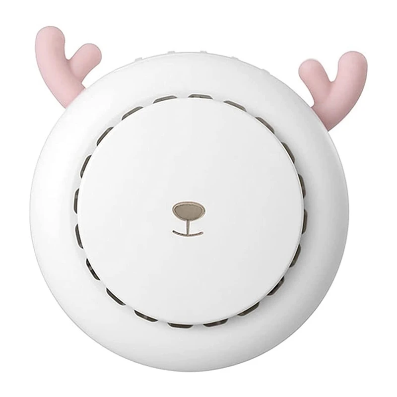 Миниатюрный персональный Ручной Веер с мультяшным оленем без лопастей