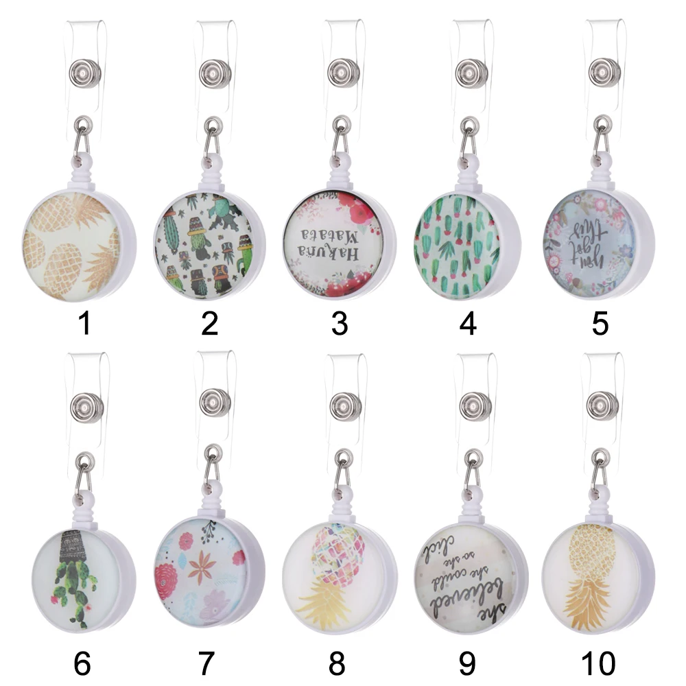 Модный дизайн выдвижной значок медсестры клипса цветок кактус шаблон