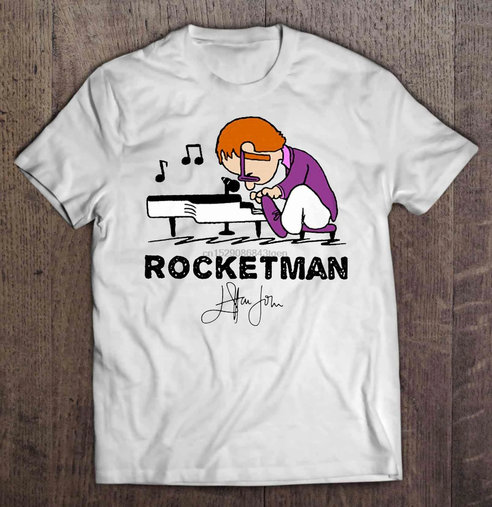 Мужская забавная футболка модная Rocketman Elton John In Schroeder Фирменная версия женская